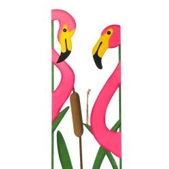 Cheapest 🥰 Glitzhome® 37.75" Metal Flamingo Silhouette Yard Stake Set 😍 -Glitzhome Sales D584336S 7