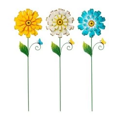 Brand new β Glitzhome® 51.75" Oversized Metal Dimensional Flowers Yard Stake Set π