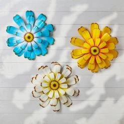 Brand new ⌛ Glitzhome® 51.75" Oversized Metal Dimensional Flowers Yard Stake Set 🛒 -Glitzhome Sales D584337S 5