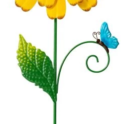 Brand new ⌛ Glitzhome® 51.75" Oversized Metal Dimensional Flowers Yard Stake Set 🛒 -Glitzhome Sales D584337S 8
