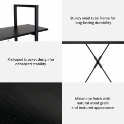 Best Pirce π Glitzhome® 41.5" Black Modern Industry 3-Tier Bookcase 𧨠13 Best Pirce π Glitzhome® 41.5" Black Modern Industry 3-Tier Bookcase 𧨠-Glitzhome Sales D588449S 4