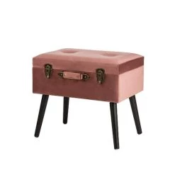 Best reviews of 👏 Glitzhome® Velvet Upholstered Storage Stool ❤️ -Glitzhome Sales D588450S 1