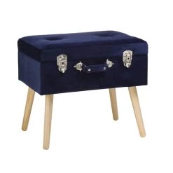 Best reviews of 👏 Glitzhome® Velvet Upholstered Storage Stool ❤️ -Glitzhome Sales D588451S 1