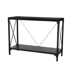Best reviews of ✔️ Glitzhome® Modern Industry Metal Wooden Console Table ✨ -Glitzhome Sales D588460S 1
