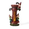 Hot Sale ⌛ Glitzhome® 16.5" Solar Water Pump Gnome Garden Statue 🧨