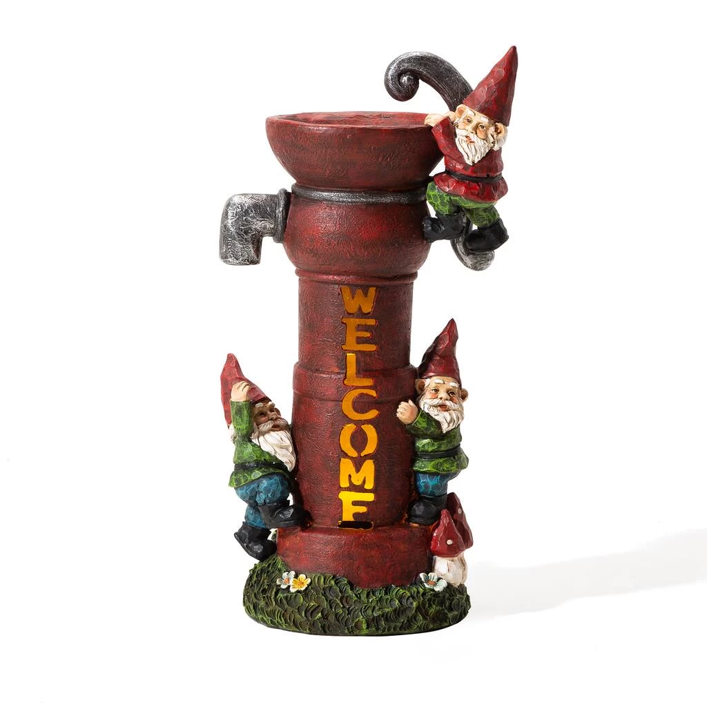 Hot Sale β Glitzhome® 16.5" Solar Water Pump Gnome Garden Statue 𧨠3 Hot Sale β Glitzhome® 16.5" Solar Water Pump Gnome Garden Statue π§¨