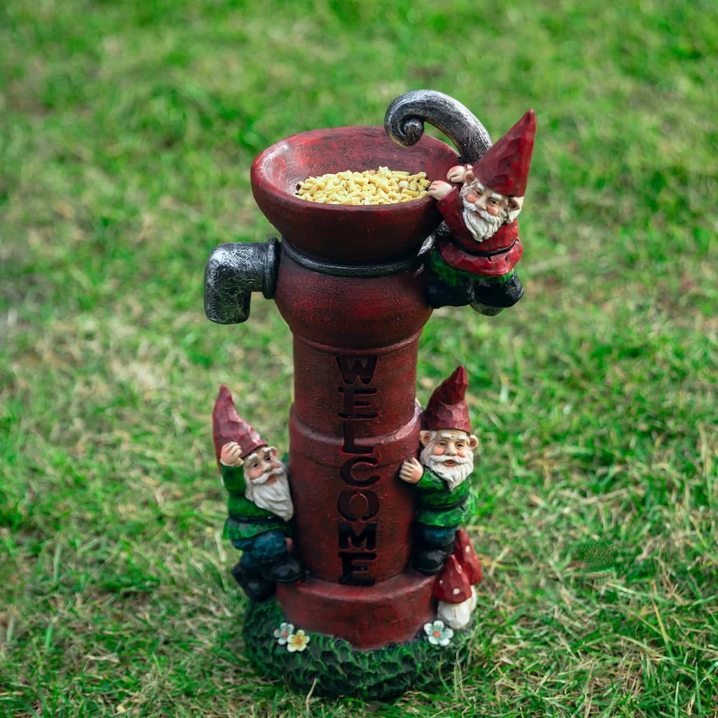 Hot Sale β Glitzhome® 16.5" Solar Water Pump Gnome Garden Statue 𧨠6 Hot Sale β Glitzhome® 16.5" Solar Water Pump Gnome Garden Statue 𧨠- Image 4