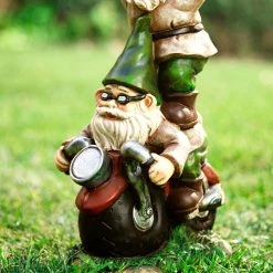 Deals ❤️ Glitzhome® 25.5" Solar Stacked Riding Gnome Garden Statue 💯 13 Deals ❤️ Glitzhome® 25.5" Solar Stacked Riding Gnome Garden Statue 💯 -Glitzhome Sales D600056S 4
