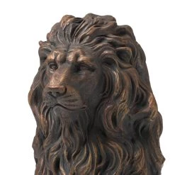 Budget ✨ Glitzhome® 21" Guardian Standing Lion Statue 🔔 -Glitzhome Sales D600060S 7