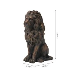 Budget ✨ Glitzhome® 21" Guardian Standing Lion Statue 🔔 -Glitzhome Sales D600060S 8