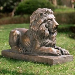 Best reviews of ⭐ Glitzhome® 22" Lying Guardian Lion Statue ✔️ -Glitzhome Sales D600063S 4