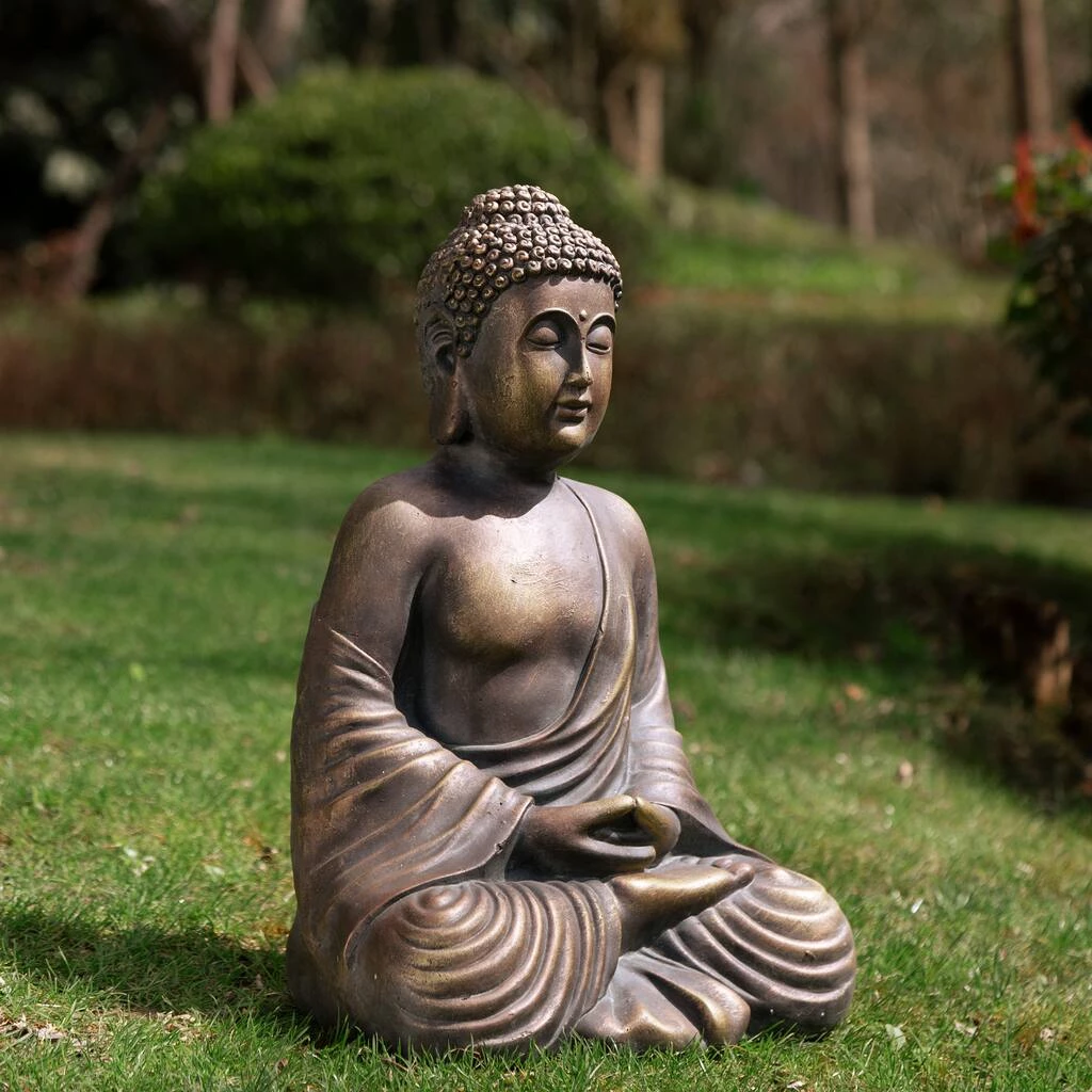 Deals ⌛ Glitzhome® 19" Meditating Buddha Statue ❤️ 5 Deals ⌛ Glitzhome® 19" Meditating Buddha Statue ❤️ - Image 3