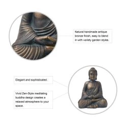 Deals ⌛ Glitzhome® 19" Meditating Buddha Statue ❤️ 14 Deals ⌛ Glitzhome® 19" Meditating Buddha Statue ❤️ -Glitzhome Sales D600066S 5