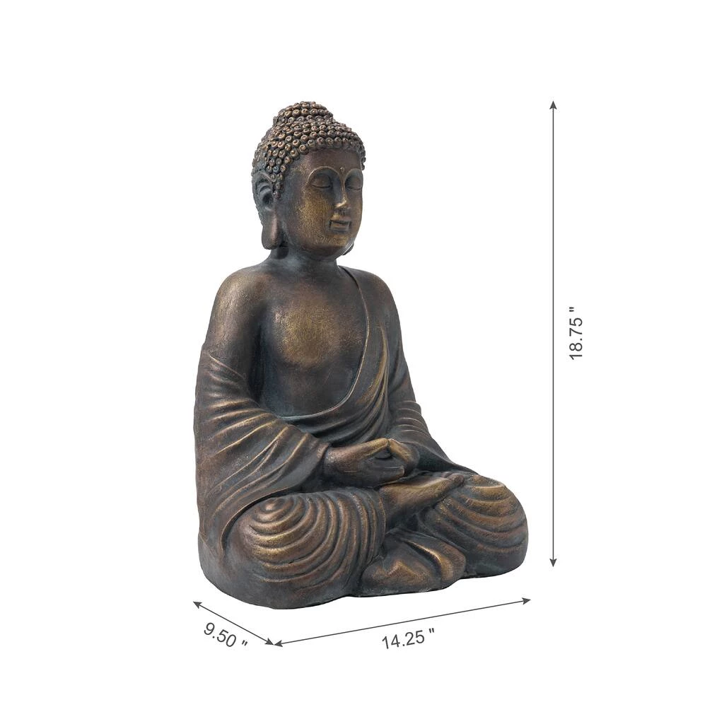 Deals ⌛ Glitzhome® 19" Meditating Buddha Statue ❤️ 10 Deals ⌛ Glitzhome® 19" Meditating Buddha Statue ❤️ - Image 8