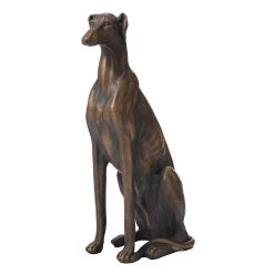 Best reviews of 🎁 Glitzhome® 30" Sitting Left Greyhound 🐕 Dog Statue 🥰