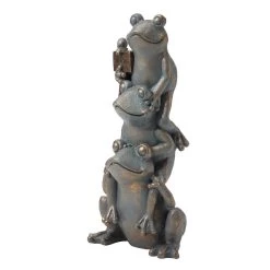 Wholesale ⭐ Glitzhome® 28" Bronze Stacked Frog Statue 🛒 -Glitzhome Sales D600072S 4