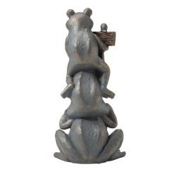 Wholesale ⭐ Glitzhome® 28" Bronze Stacked Frog Statue 🛒 -Glitzhome Sales D600072S 5