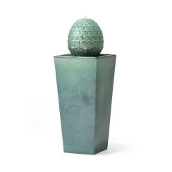 Flash Sale 🤩 Glitzhome® 36" LED Artichoke Pedestal Ceramic Fountain 😀 -Glitzhome Sales D600493S 1