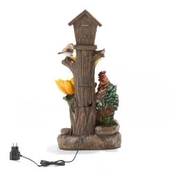 Flash Sale ⌛ Glitzhome® 28.5" Farmhouse Sunflowers & Birdhouse Outdoor Fountain ❤️ 17 Flash Sale ⌛ Glitzhome® 28.5" Farmhouse Sunflowers & Birdhouse Outdoor Fountain ❤️ -Glitzhome Sales D600499S 8