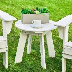 Best Sale 🤩 Glitzhome® 20" Outdoor Patio Round Side Table 🎁 -Glitzhome Sales D620451S 3
