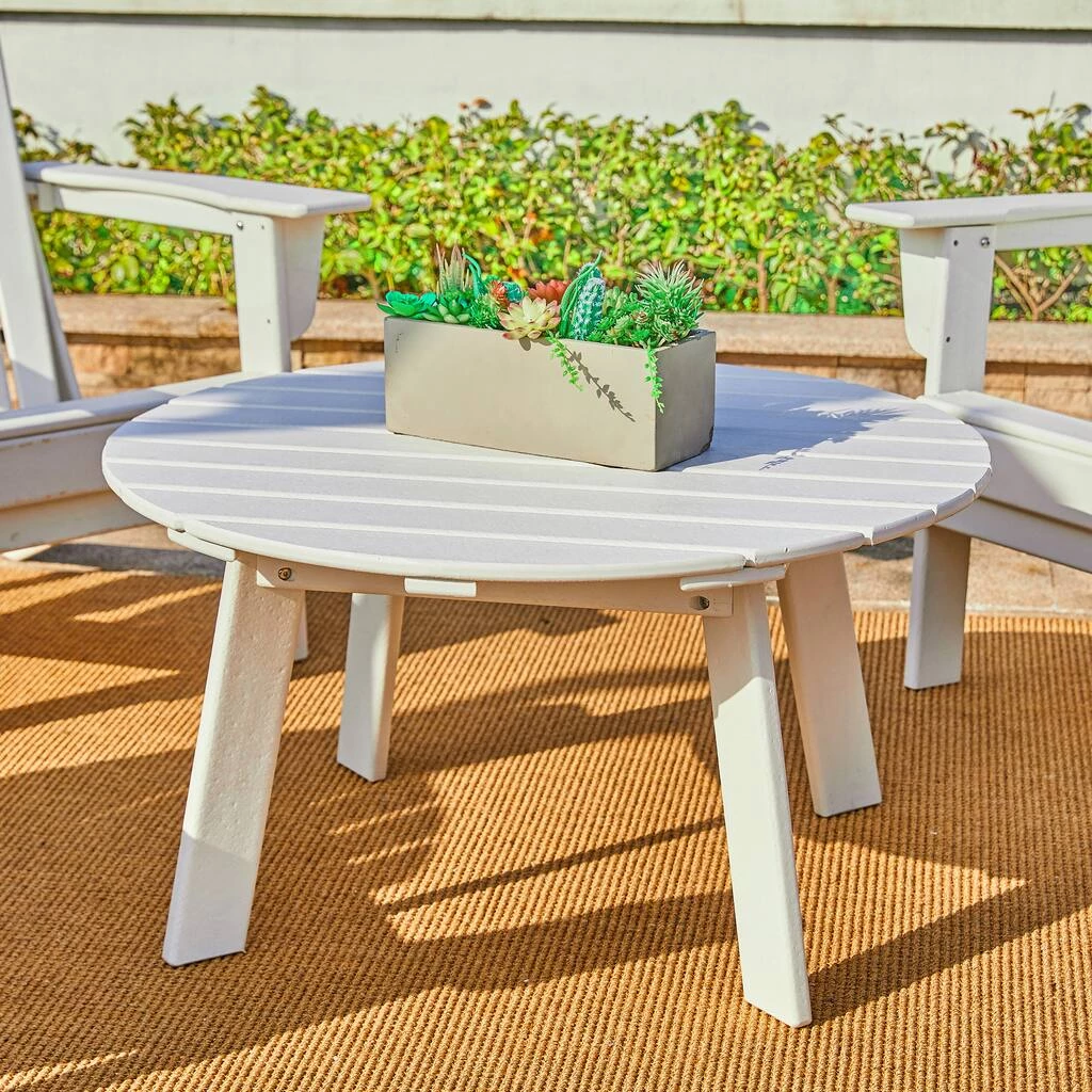 Coupon β Glitzhome® 32" White Round Outdoor Coffee Table π 4 Coupon β Glitzhome® 32" White Round Outdoor Coffee Table π - Image 2