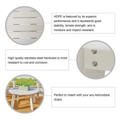 Coupon β Glitzhome® 32" White Round Outdoor Coffee Table π 15 Coupon β Glitzhome® 32" White Round Outdoor Coffee Table π -Glitzhome Sales D620458S 6
