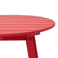 Promo 😍 Glitzhome® 32" Red Round Outdoor Coffee Table 🎁 -Glitzhome Sales D620459S 7