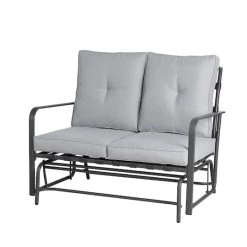 Best reviews of ✨ Glitzhome® Outdoor Patio Loveseat Glider Chair 🔥 -Glitzhome Sales D620720S 1