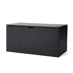 Best Pirce ❤️ Glitzhome® Outdoor Patio Oversized All-Weather Wicker Storage Trunk 👏 -Glitzhome Sales D620721S 1 1