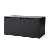 Best Pirce ❤️ Glitzhome® Outdoor Patio Oversized All-Weather Wicker Storage Trunk 👏 -Glitzhome Sales D620721S 1