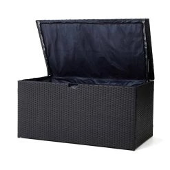Best Pirce ❤️ Glitzhome® Outdoor Patio Oversized All-Weather Wicker Storage Trunk 👏 -Glitzhome Sales D620721S 5