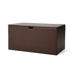 Best Pirce ❤️ Glitzhome® Outdoor Patio Oversized All-Weather Wicker Storage Trunk 👏 -Glitzhome Sales D620722S 1