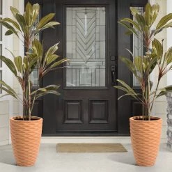 Hot Sale π Glitzhome® 19" Eco-Friendly Oversized Tall Round Diamond Planters, 2ct. π 14 Hot Sale π Glitzhome® 19" Eco-Friendly Oversized Tall Round Diamond Planters, 2ct. π -Glitzhome Sales D622962S 3
