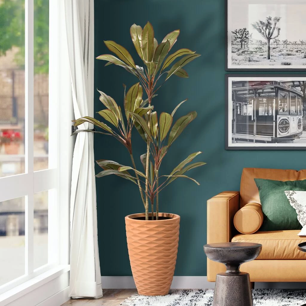 Hot Sale π Glitzhome® 19" Eco-Friendly Oversized Tall Round Diamond Planters, 2ct. π 6 Hot Sale π Glitzhome® 19" Eco-Friendly Oversized Tall Round Diamond Planters, 2ct. π - Image 4