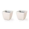 Hot Sale βοΈ Glitzhome® Eco-Friendly Oversized Faux White Ceramic Square Plastic Fluted Pot Planter Set π 2 Hot Sale βοΈ Glitzhome® Eco-Friendly Oversized Faux White Ceramic Square Plastic Fluted Pot Planter Set π -Glitzhome Sales D622973S 1