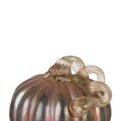 Hot Sale 🛒 Glitzhome® Blue & Gold Glittery Glass Pumpkin Set 💯 -Glitzhome Sales D624702S 8