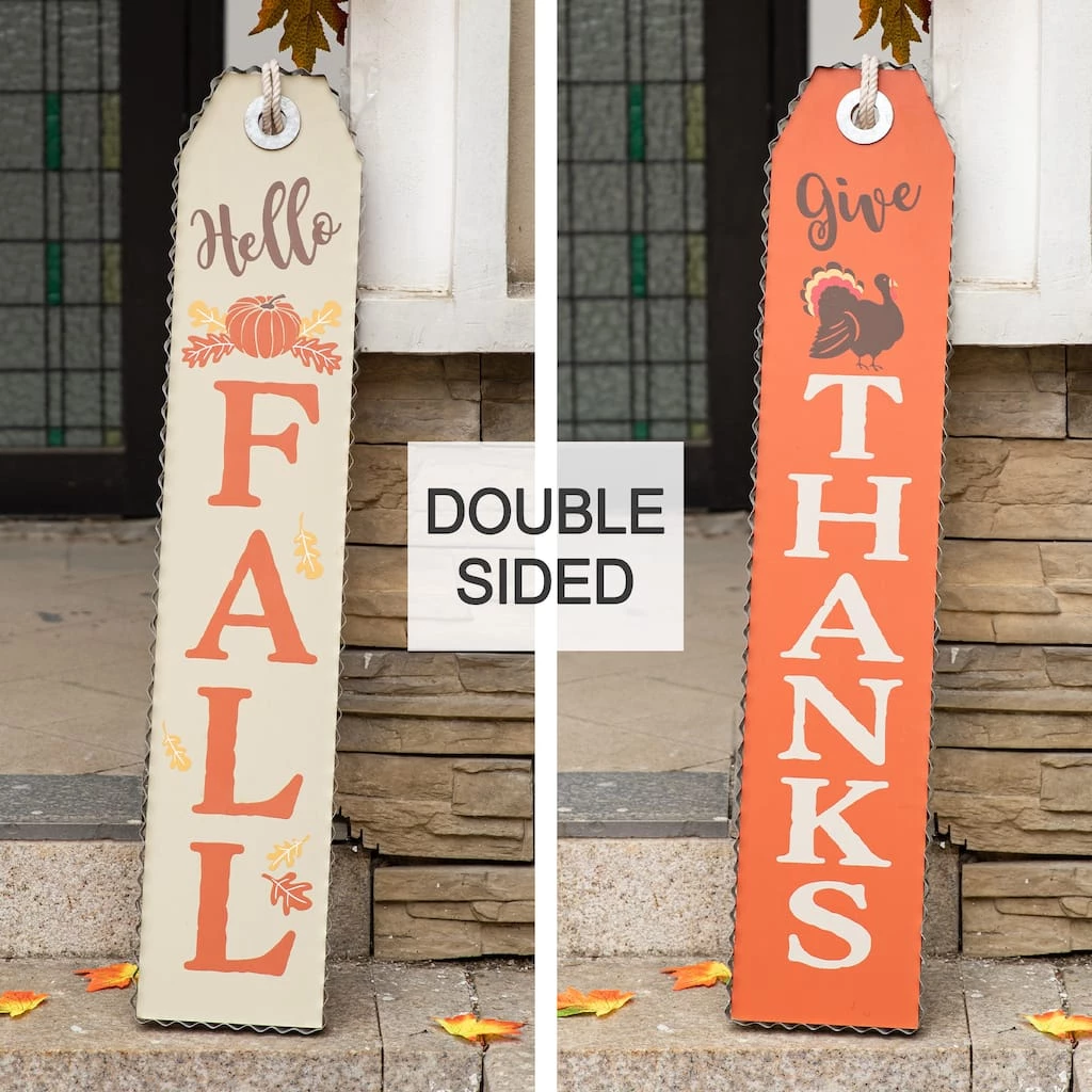 Promo π Glitzhome® 35.5" Fall & πͺ Thanksgiving Double Sided Wooden Tag Porch Sign π 4 Promo π Glitzhome® 35.5" Fall & πͺ Thanksgiving Double Sided Wooden Tag Porch Sign π - Image 2