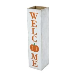Budget 🎉 Glitzhome® 30" Fall & 👪 Thanksgiving Double Sided Whitewashed Box Porch Sign ❤️