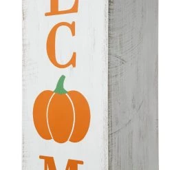 Budget 🎉 Glitzhome® 30" Fall & 👪 Thanksgiving Double Sided Whitewashed Box Porch Sign ❤️ -Glitzhome Sales D624708S 8