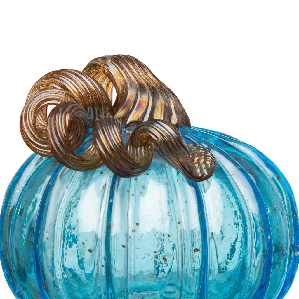 Budget ๐คฉ Glitzhome® Blue Glass Pumpkin Set ๐ฅ 8 Budget ๐คฉ Glitzhome® Blue Glass Pumpkin Set ๐ฅ - Image 6