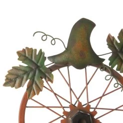 Flash Sale 🛒 Glitzhome® 33.25" Fall Metal Bicycle Wheel Pumpkin Porch Décor 🎉 -Glitzhome Sales D624713S 5