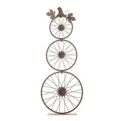 Flash Sale 🛒 Glitzhome® 33.25" Fall Metal Bicycle Wheel Pumpkin Porch Décor 🎉 -Glitzhome Sales D624713S 7