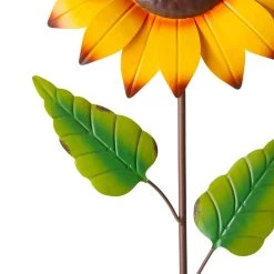Best Sale ⭐ Glitzhome® 42" Fall Metal Sunflower Yard Stake Set ⌛ -Glitzhome Sales D624714S 7