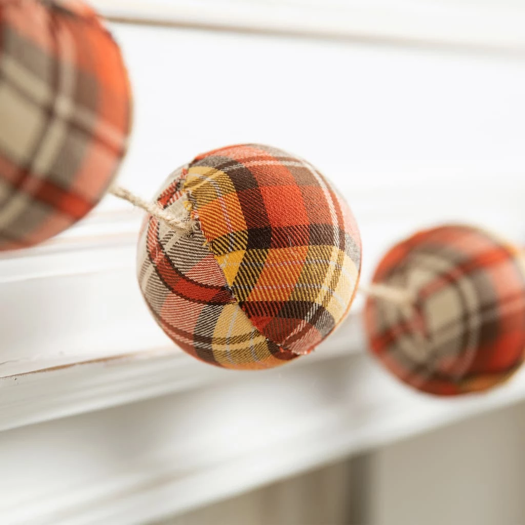 Discount π Glitzhome® 78.75" Fall Plaid Balls Garland π₯ 6 Discount π Glitzhome® 78.75" Fall Plaid Balls Garland π₯ - Image 4