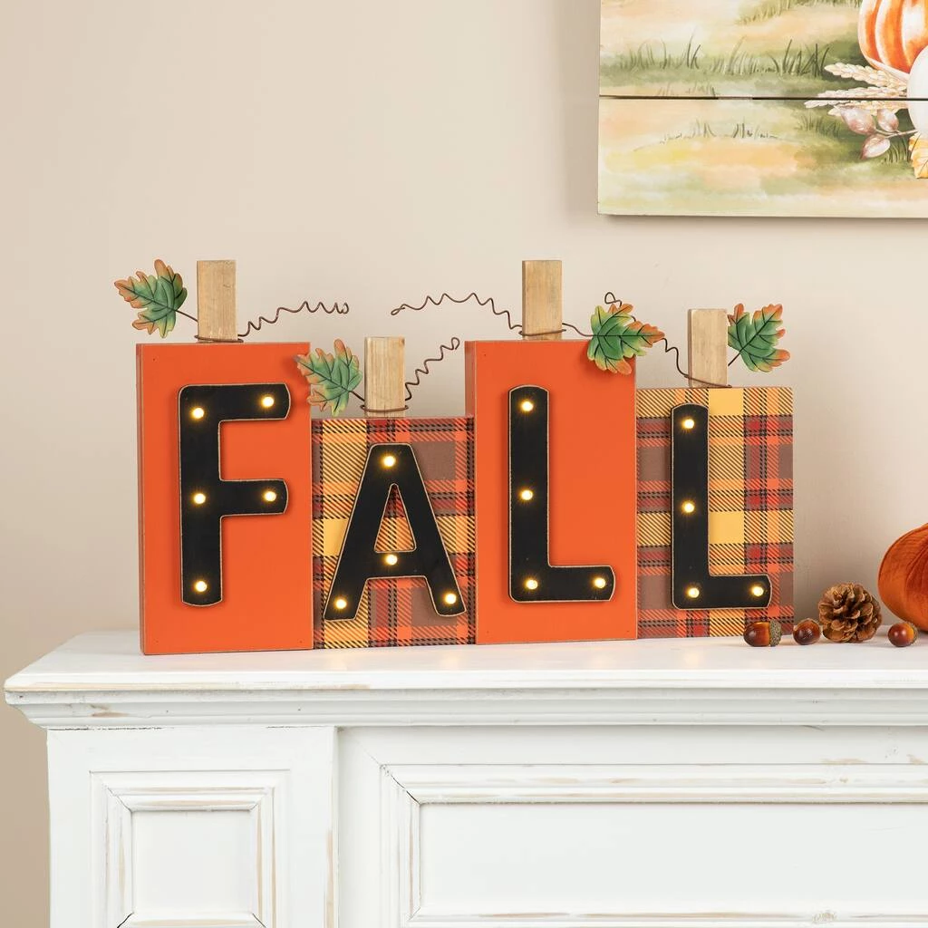Top 10 β€οΈ Glitzhome® 18" Lighted Wooden Fall Pumpkins Table Décor π₯° 4 Top 10 β€οΈ Glitzhome® 18" Lighted Wooden Fall Pumpkins Table Décor π₯° - Image 2