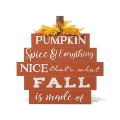 Hot Sale ⌛ Glitzhome® 12" Fall Wooden Pumpkin Table Sign 😉