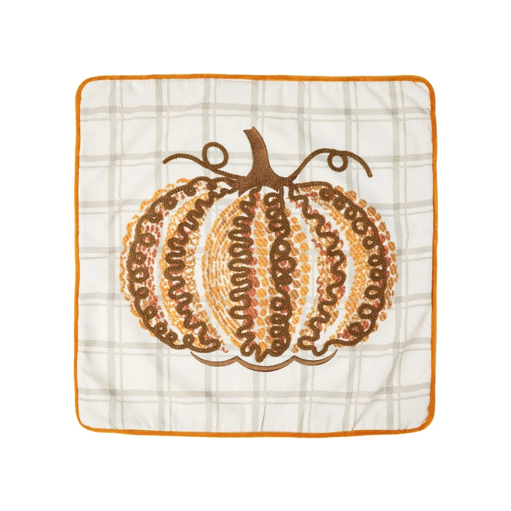 Buy π Glitzhome® 18" Fall Embroidered Pumpkin Pillow Cover π 3 Buy π Glitzhome® 18" Fall Embroidered Pumpkin Pillow Cover π