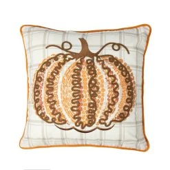 Buy π Glitzhome® 18" Fall Embroidered Pumpkin Pillow Cover π 15 Buy π Glitzhome® 18" Fall Embroidered Pumpkin Pillow Cover π -Glitzhome Sales D624725S 6