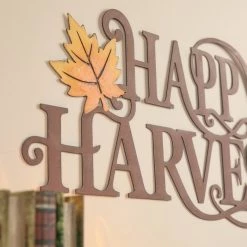Best Sale π Glitzhome® 24" Metal "HAPPY HARVEST" Wall Décor π 12 Best Sale π Glitzhome® 24" Metal "HAPPY HARVEST" Wall Décor π -Glitzhome Sales D624726S 3