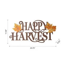 Best Sale π Glitzhome® 24" Metal "HAPPY HARVEST" Wall Décor π 17 Best Sale π Glitzhome® 24" Metal "HAPPY HARVEST" Wall Décor π -Glitzhome Sales D624726S 8